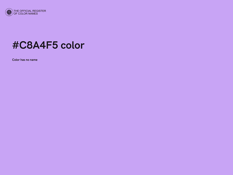 #C8A4F5 color image