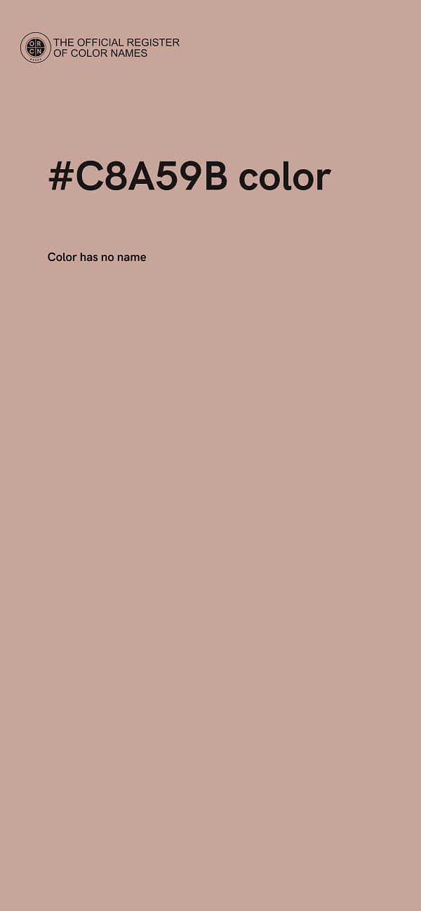 #C8A59B color image