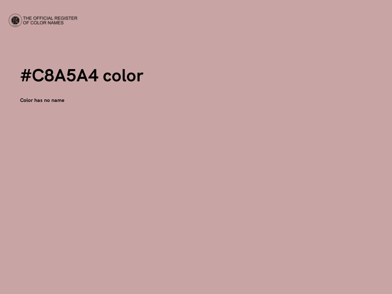 #C8A5A4 color image
