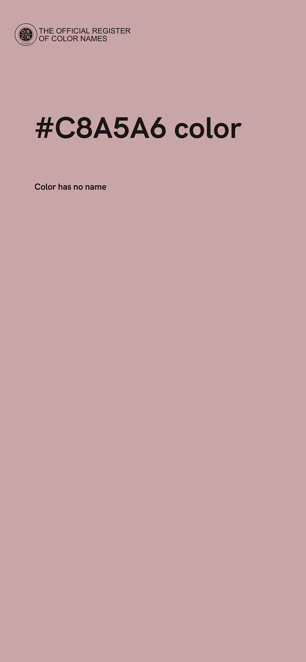 #C8A5A6 color image