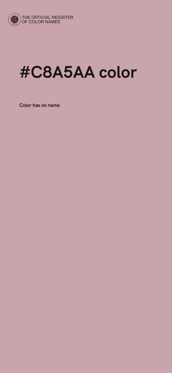 #C8A5AA color image