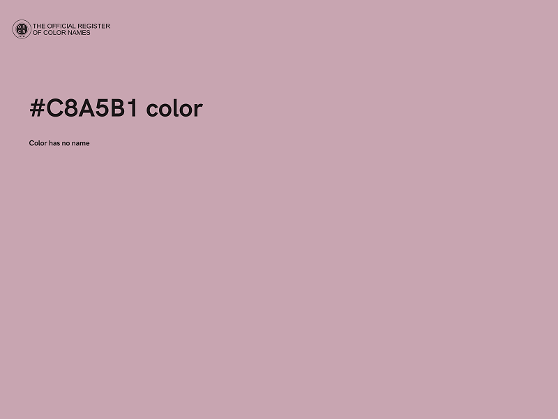 #C8A5B1 color image