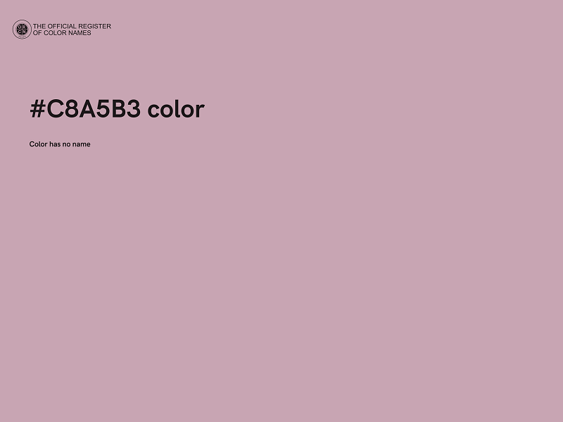 #C8A5B3 color image