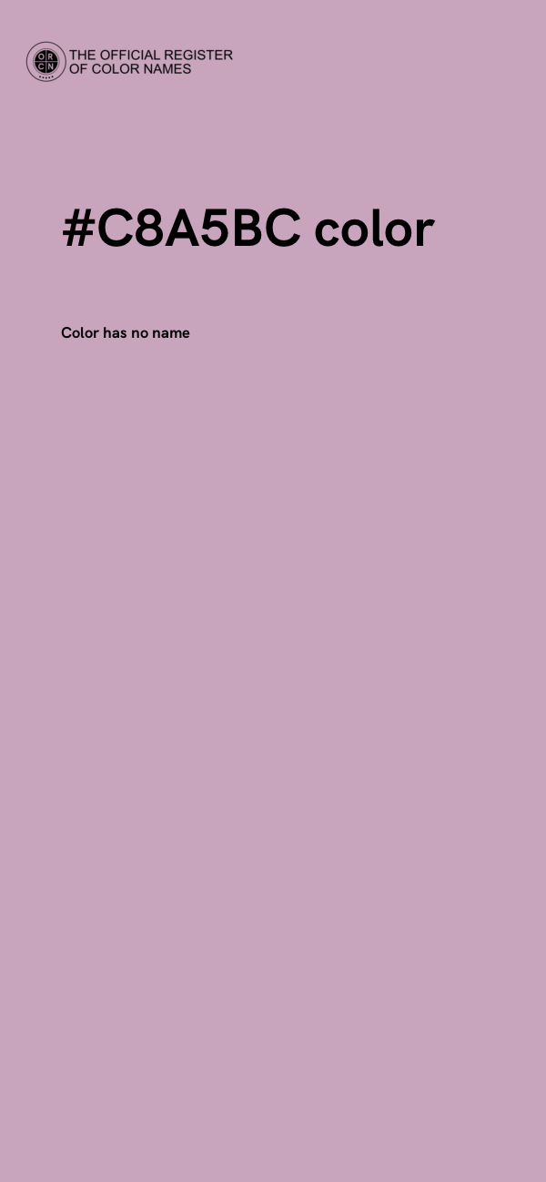 #C8A5BC color image