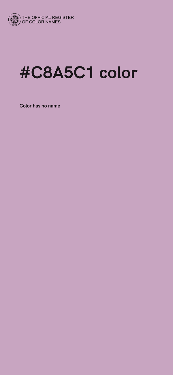 #C8A5C1 color image