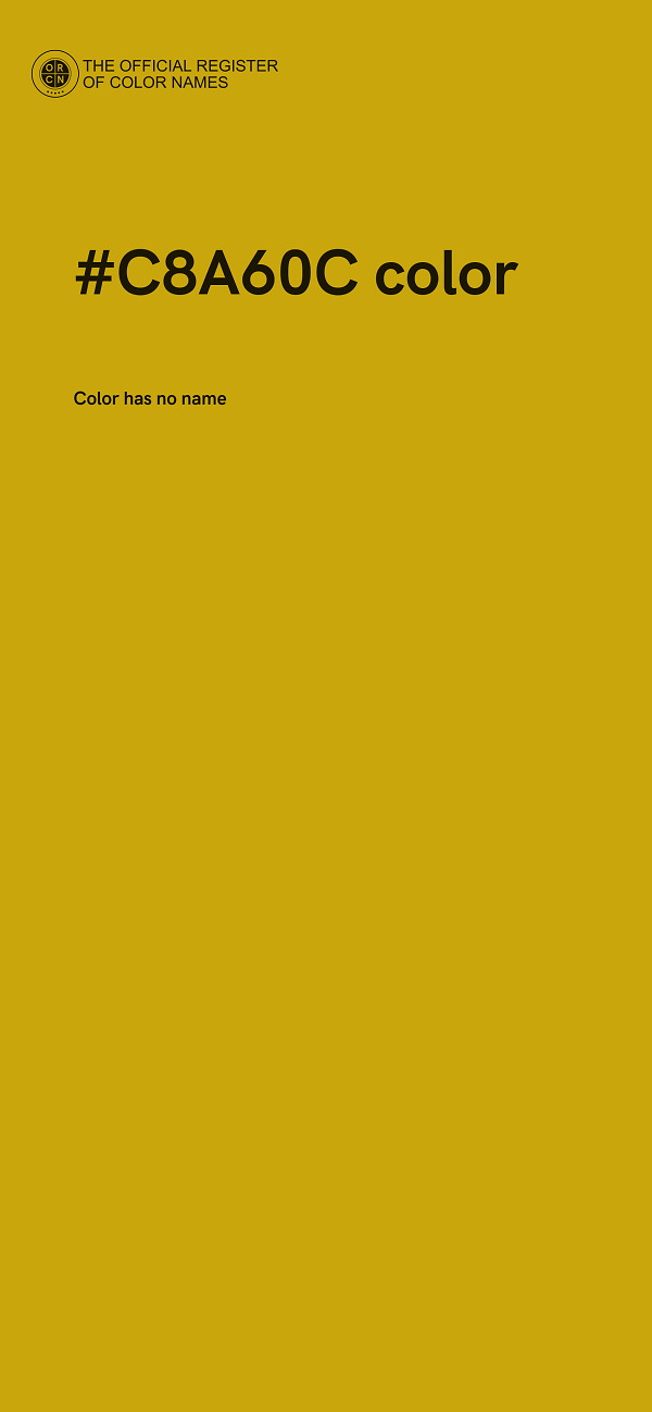 #C8A60C color image