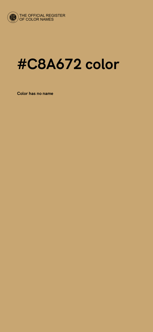 #C8A672 color image