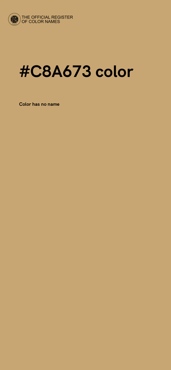 #C8A673 color image