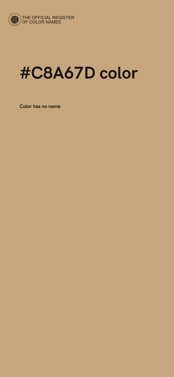#C8A67D color image