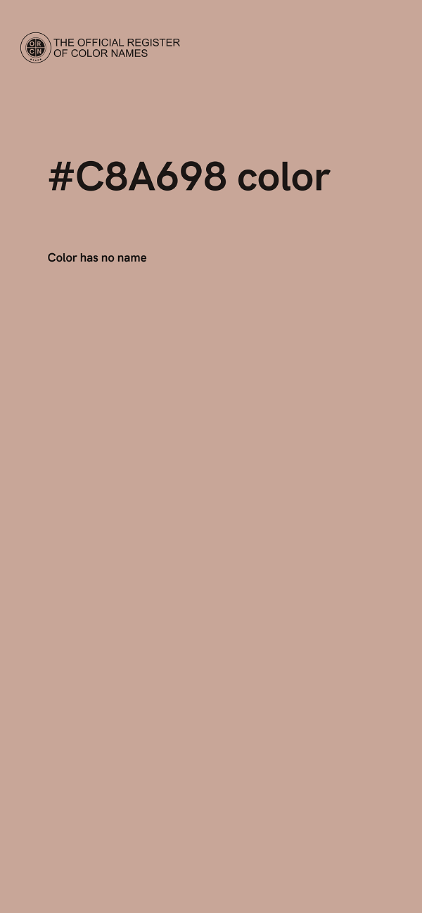 #C8A698 color image