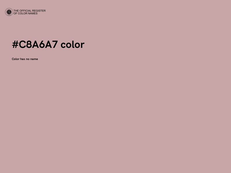 #C8A6A7 color image
