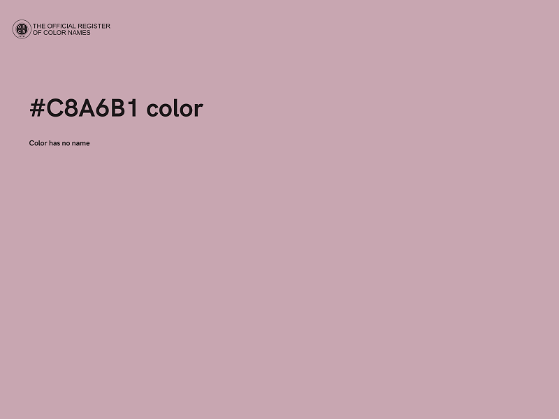 #C8A6B1 color image