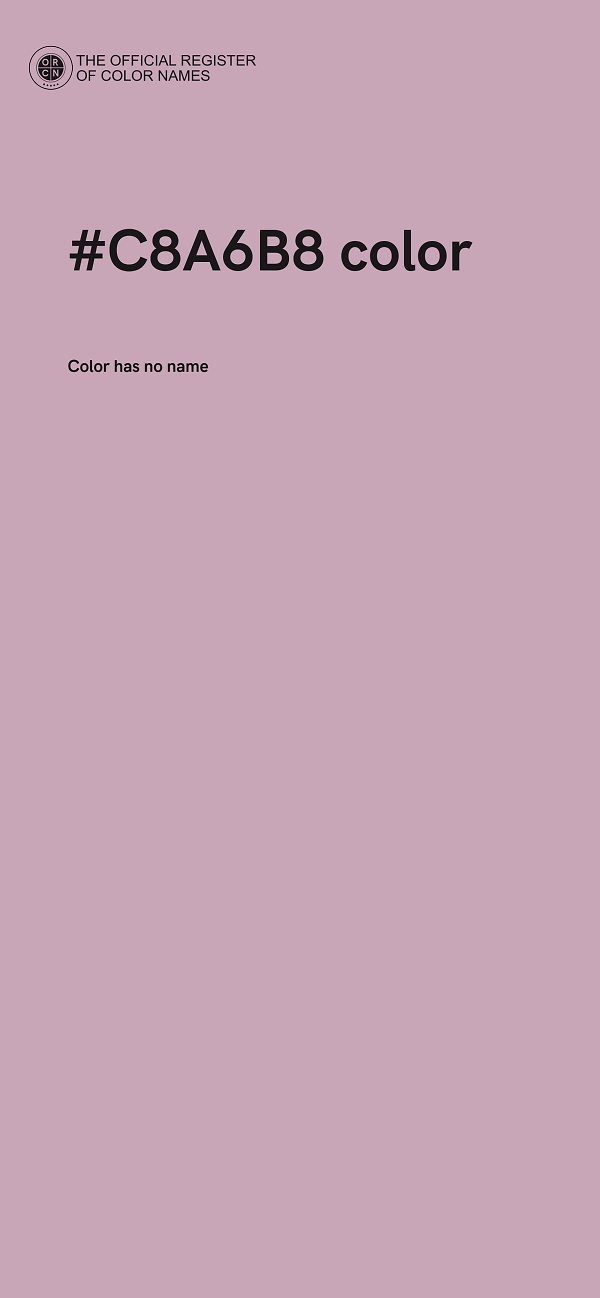 #C8A6B8 color image