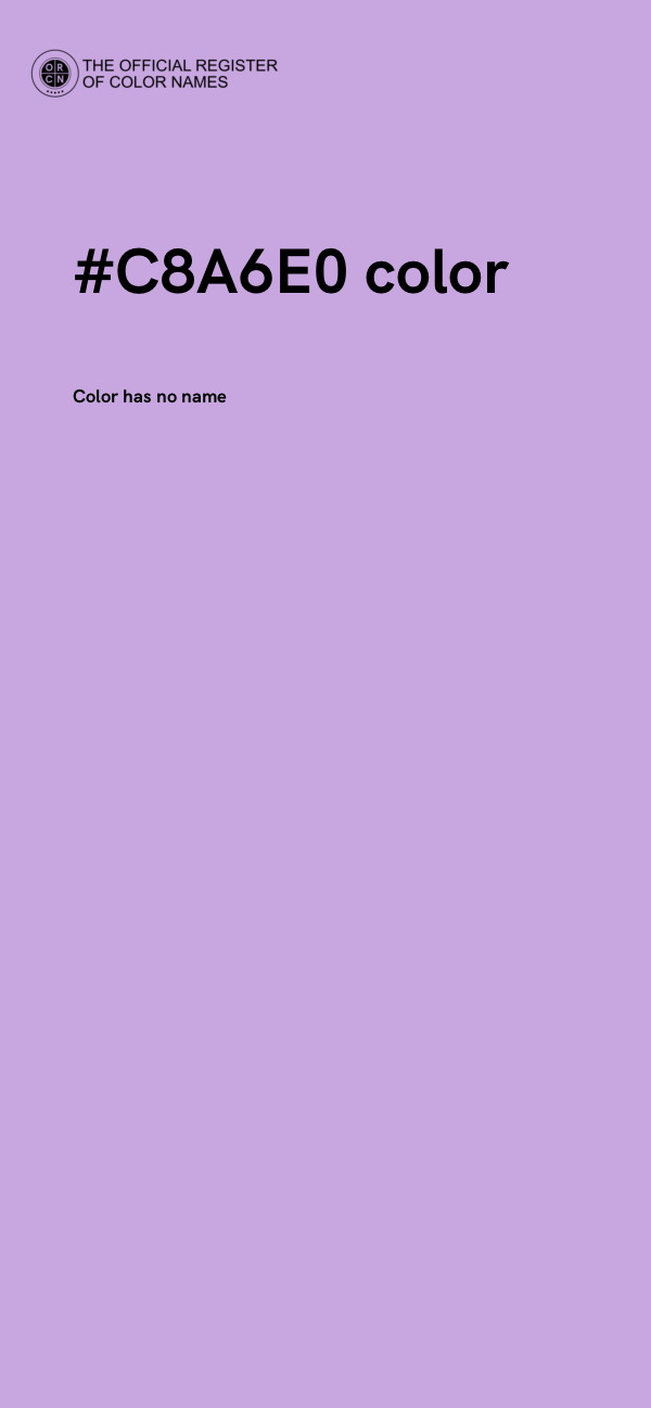 #C8A6E0 color image