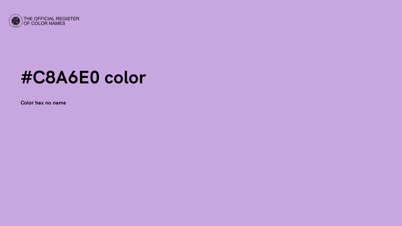 #C8A6E0 color image