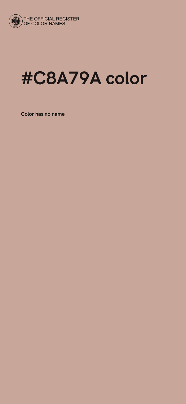 #C8A79A color image