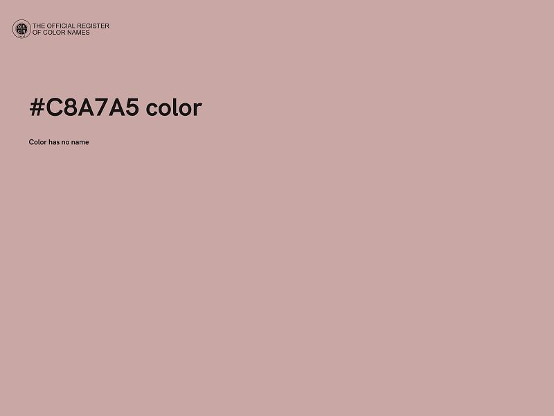 #C8A7A5 color image