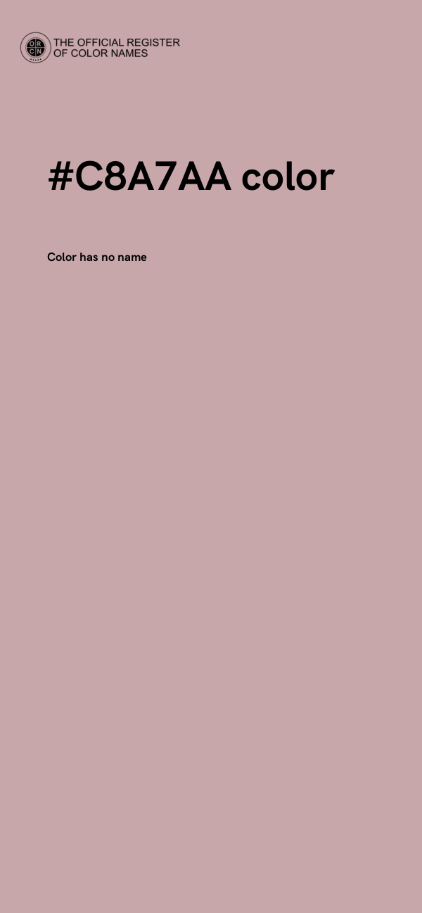 #C8A7AA color image