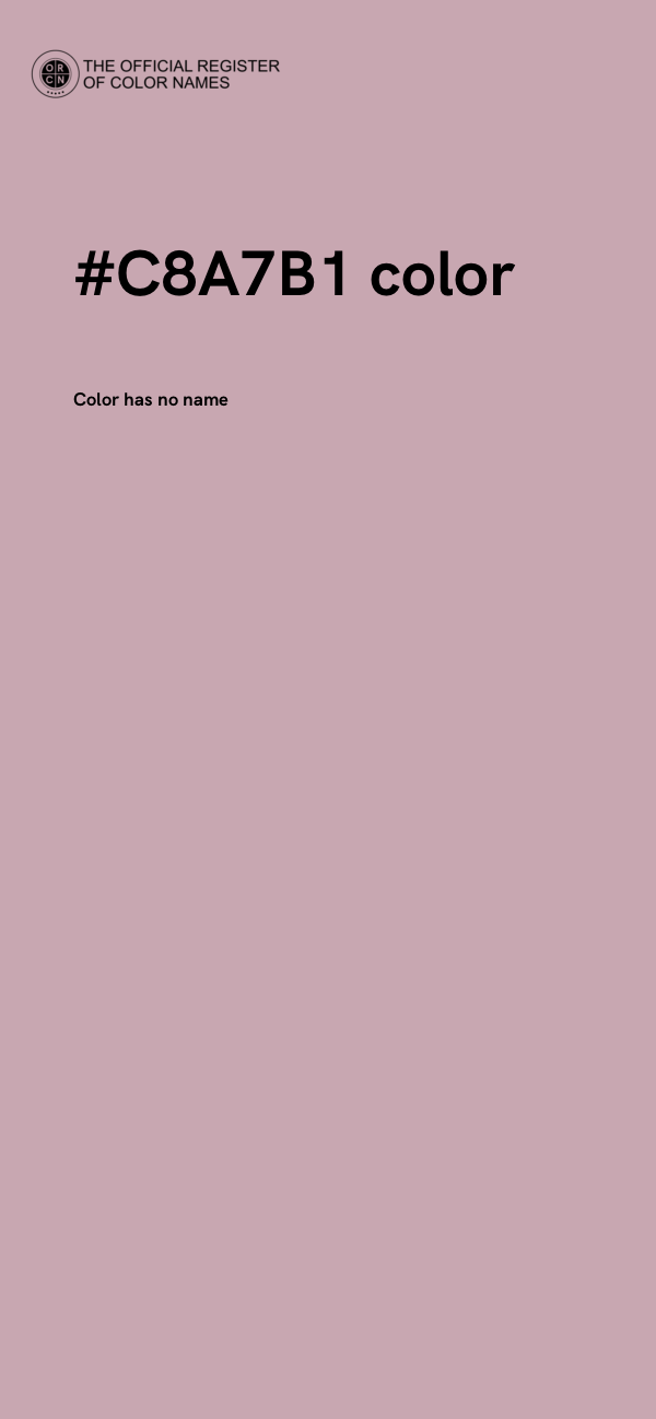 #C8A7B1 color image