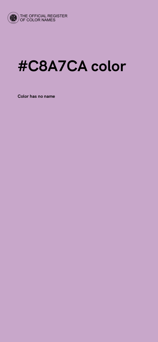 #C8A7CA color image