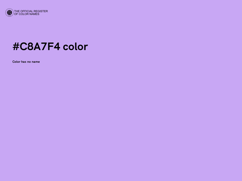 #C8A7F4 color image