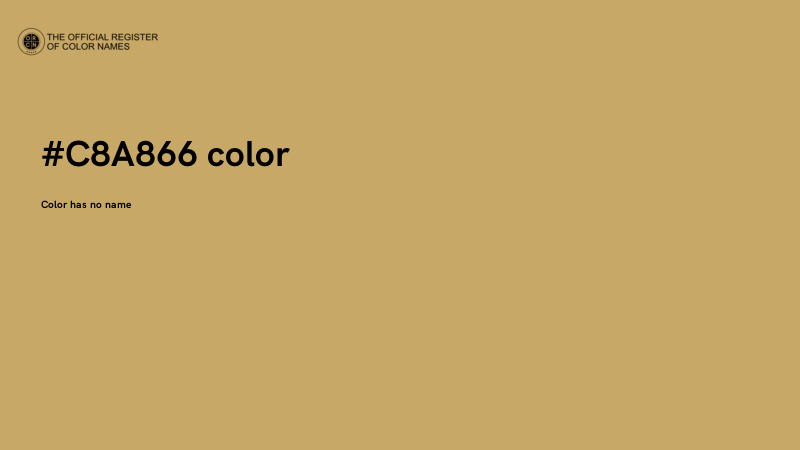 #C8A866 color image