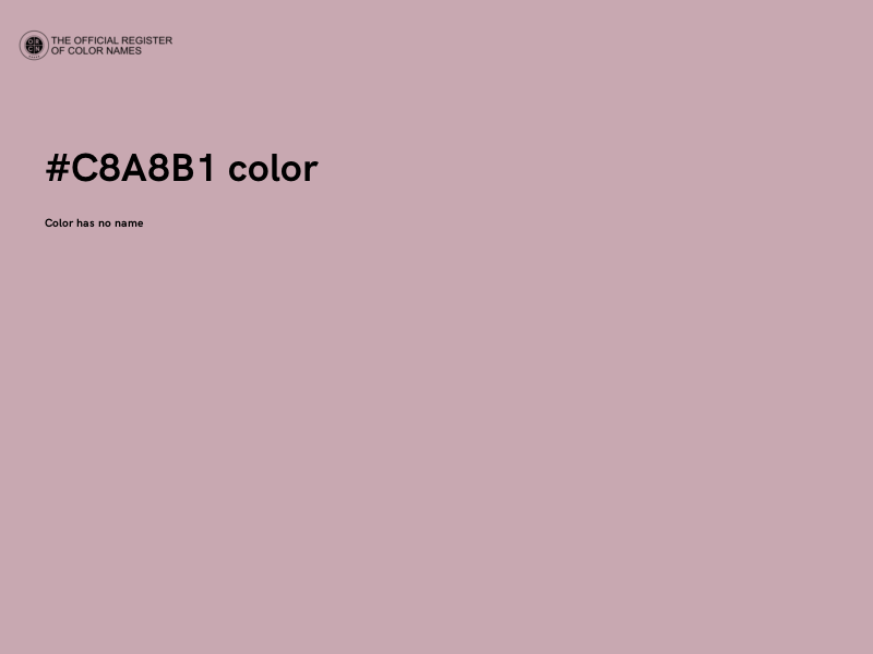 #C8A8B1 color image