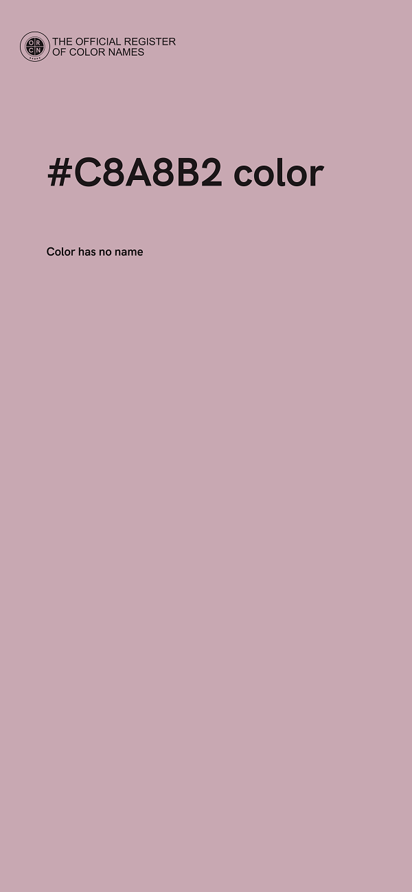#C8A8B2 color image