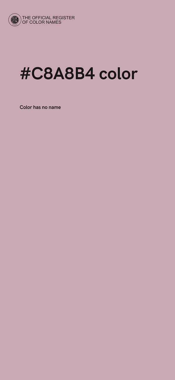 #C8A8B4 color image