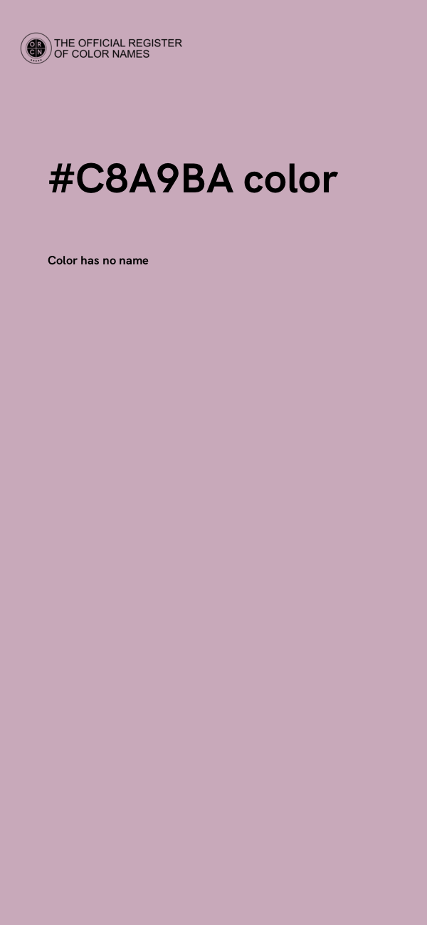 #C8A9BA color image