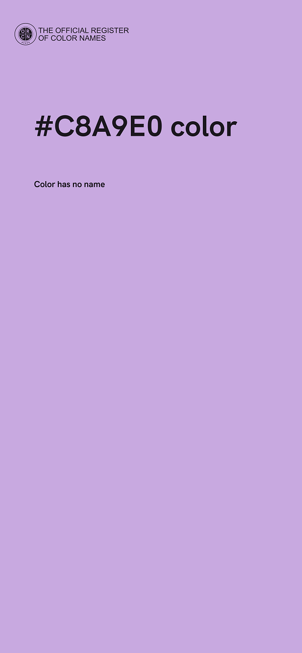 #C8A9E0 color image