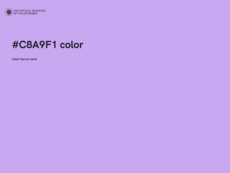 #C8A9F1 color image