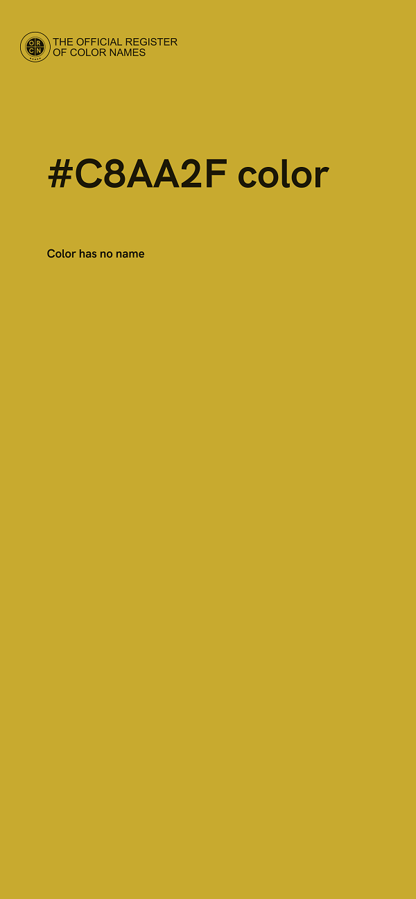 #C8AA2F color image
