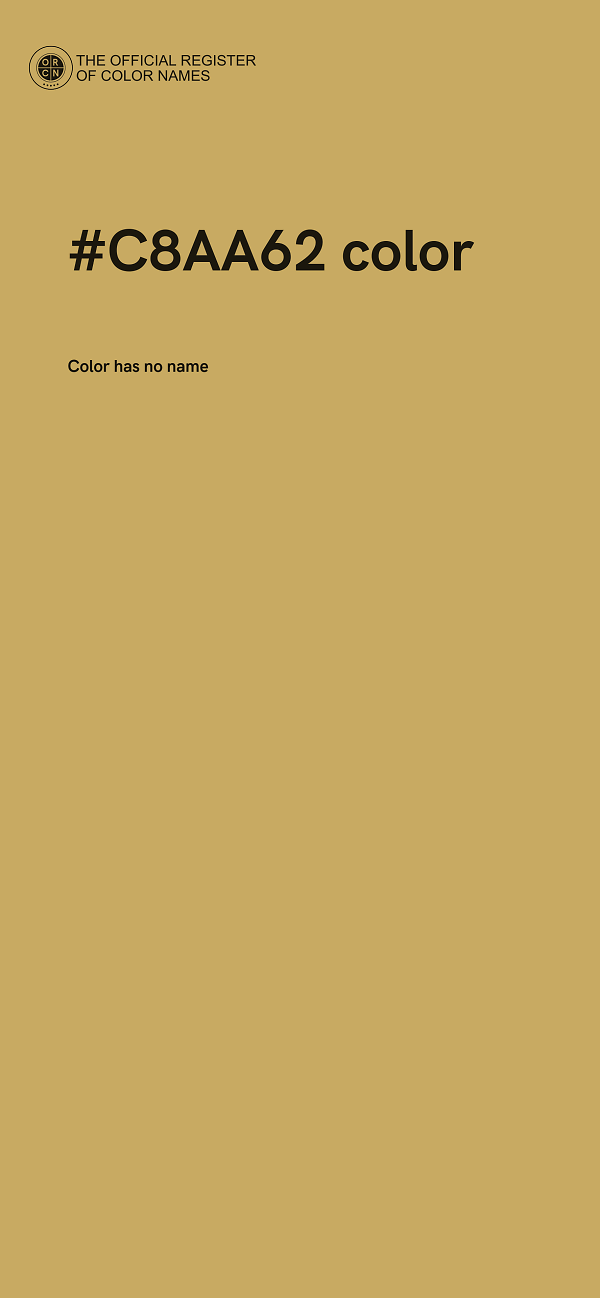 #C8AA62 color image