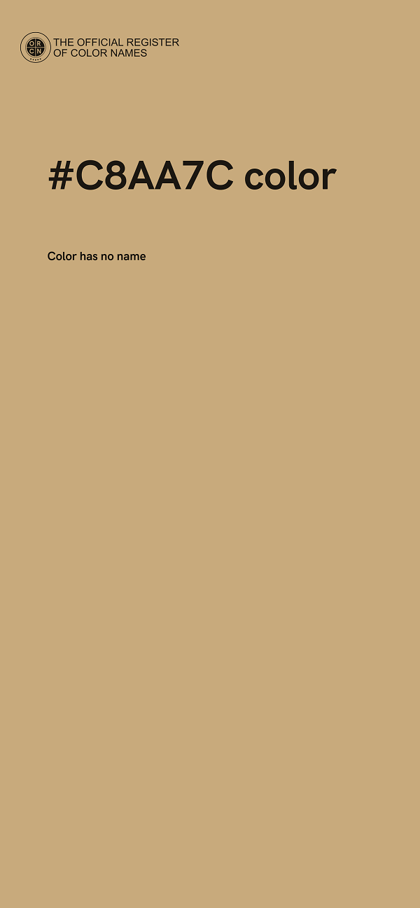 #C8AA7C color image