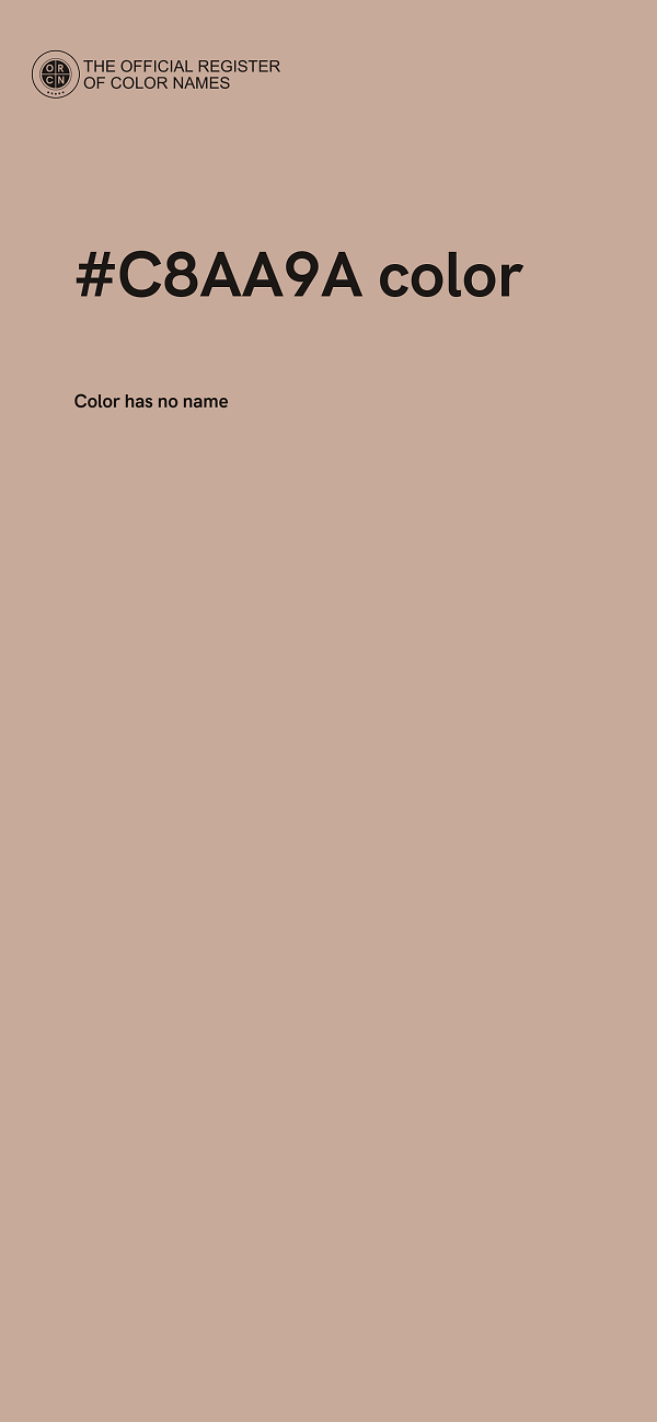 #C8AA9A color image