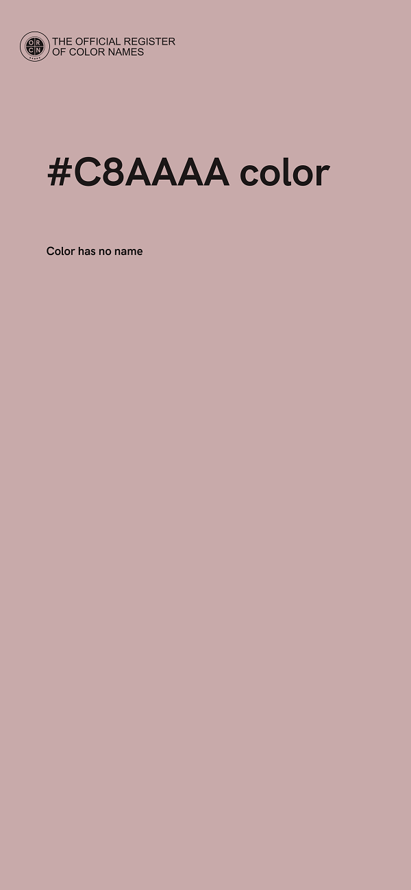 #C8AAAA color image
