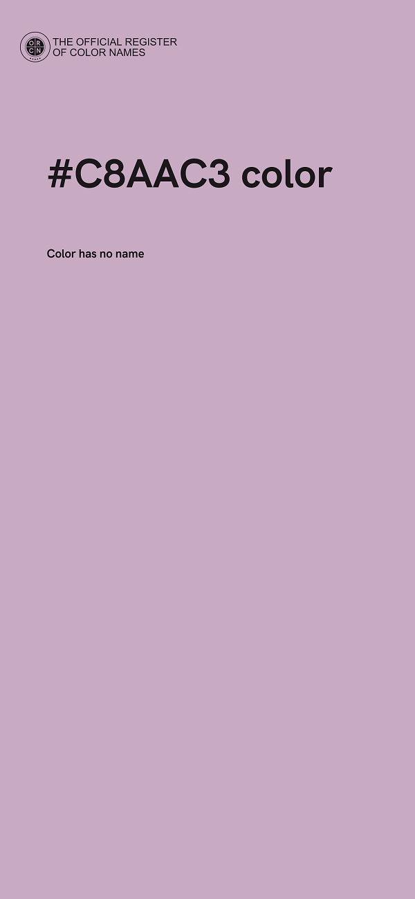 #C8AAC3 color image