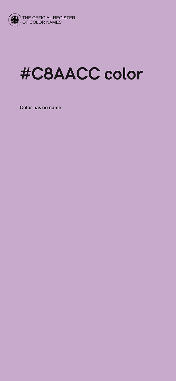 #C8AACC color image