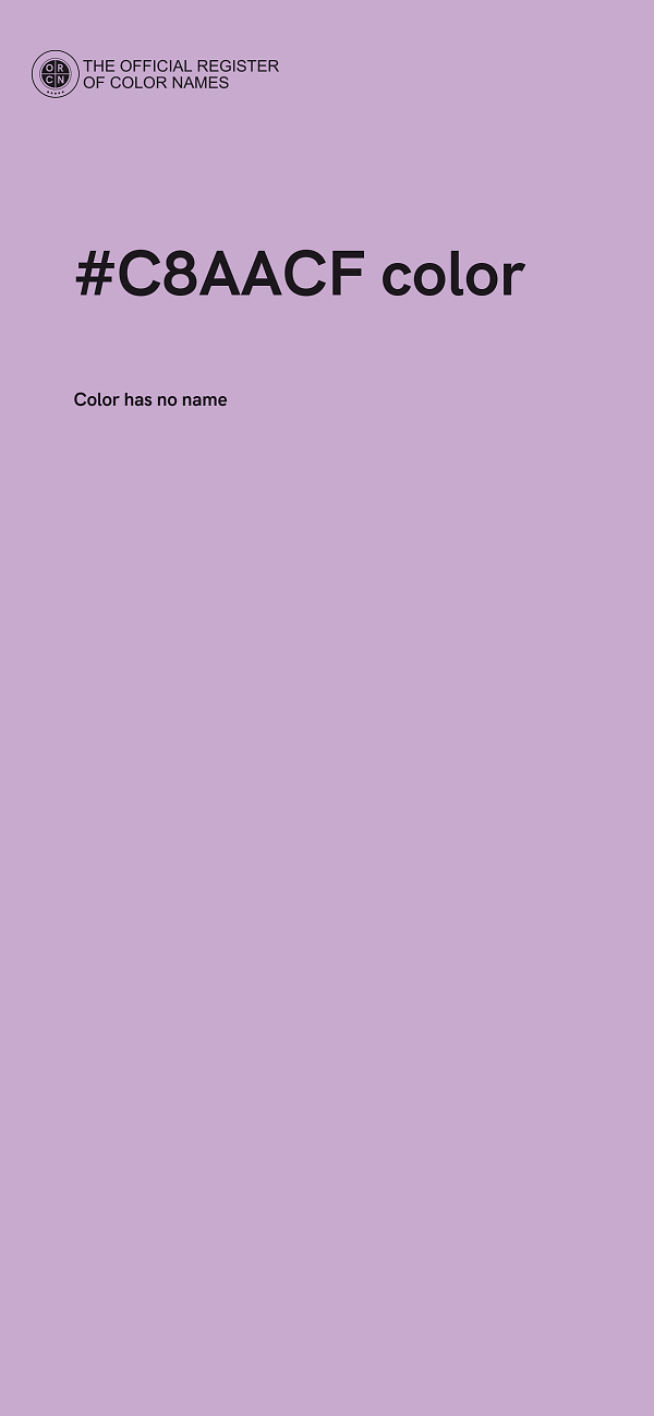 #C8AACF color image