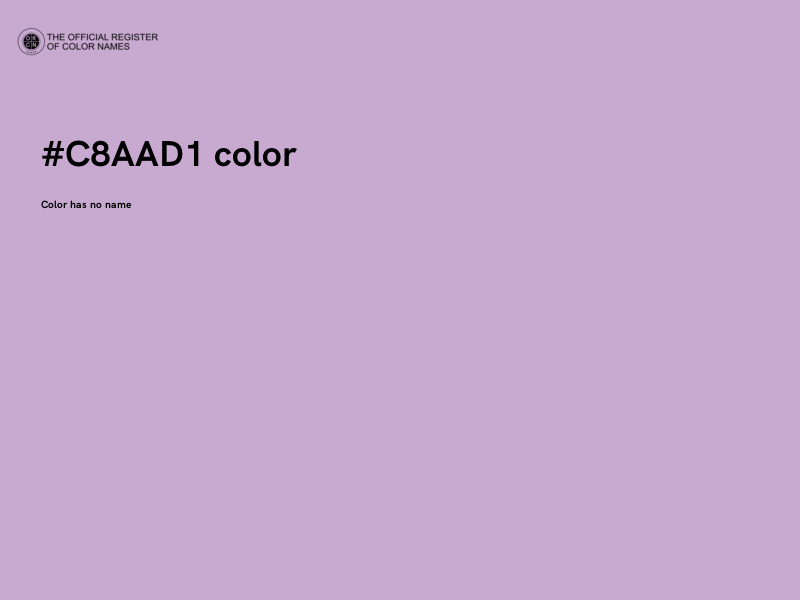 #C8AAD1 color image