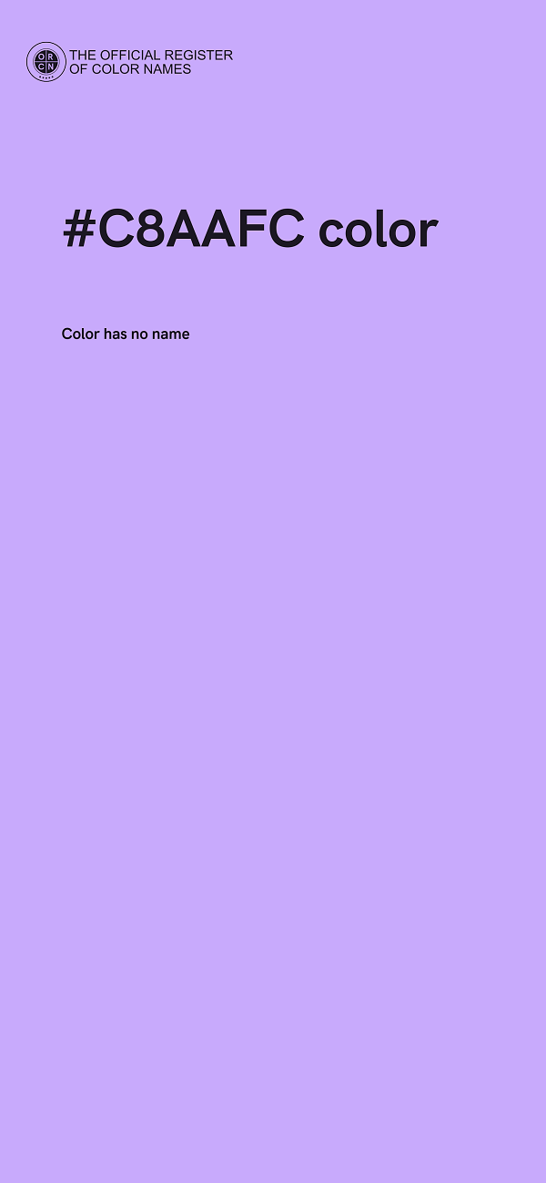 #C8AAFC color image