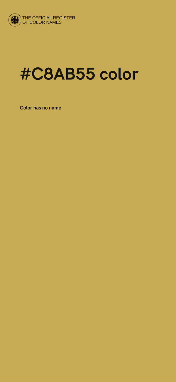 #C8AB55 color image