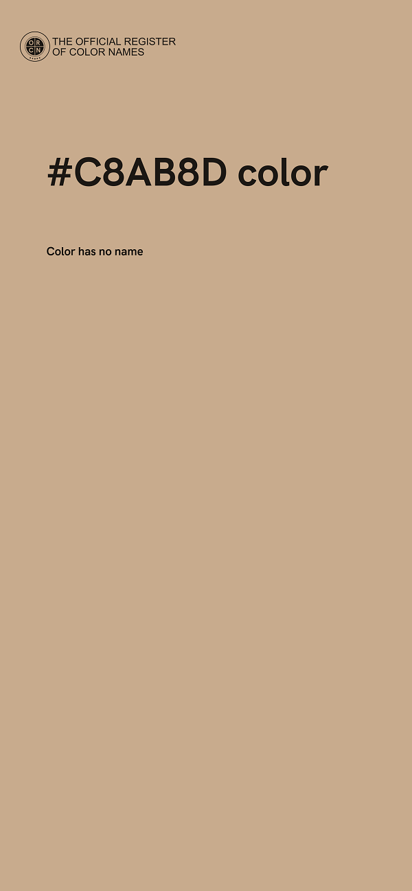 #C8AB8D color image
