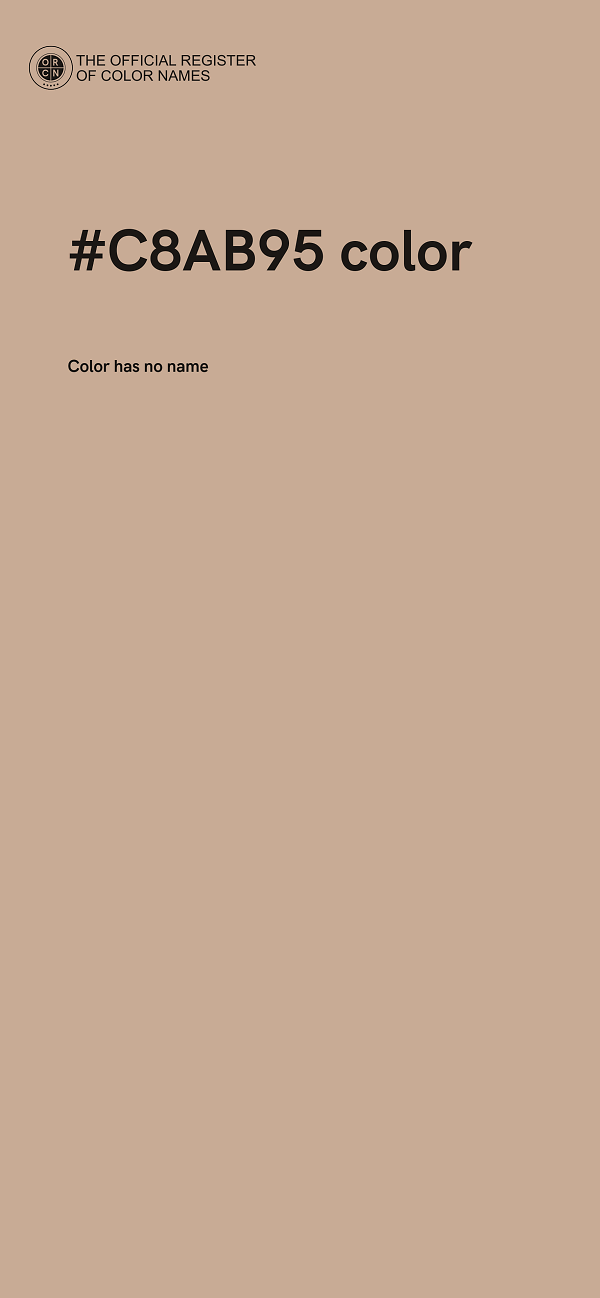 #C8AB95 color image