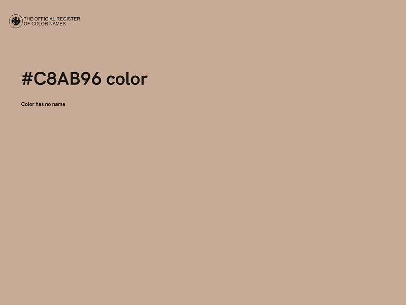 #C8AB96 color image