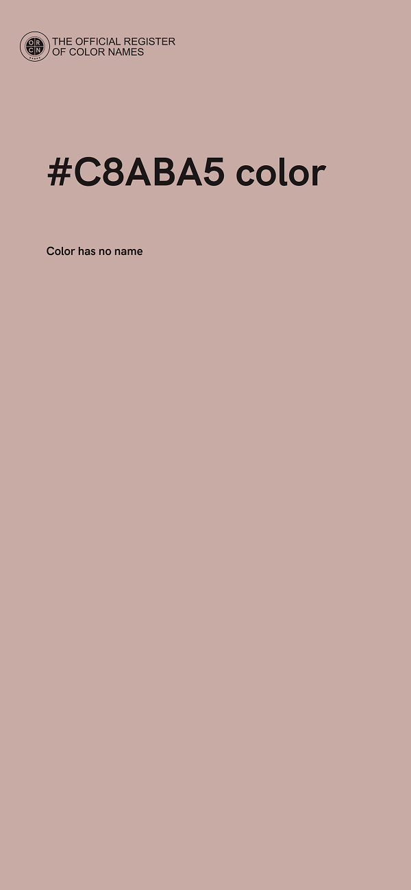 #C8ABA5 color image