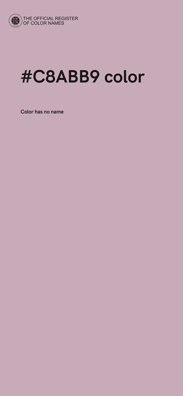 #C8ABB9 color image