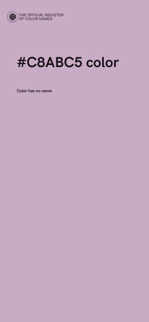 #C8ABC5 color image