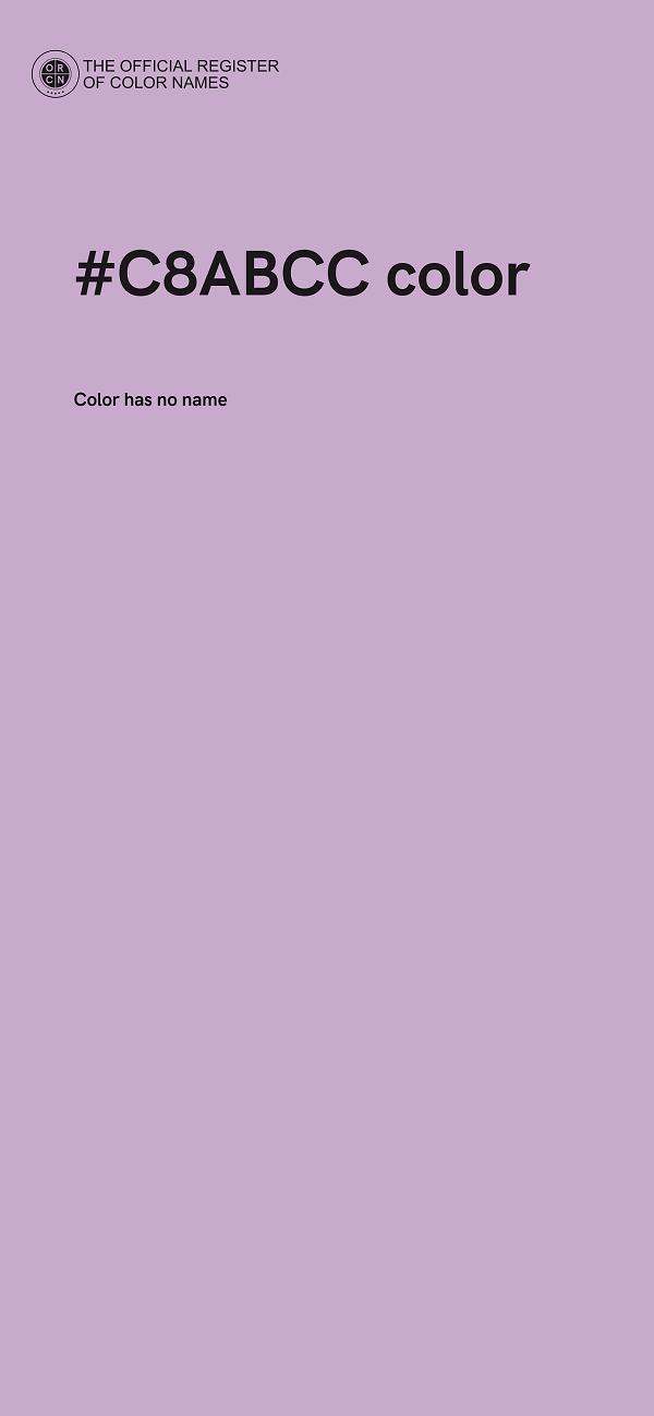 #C8ABCC color image